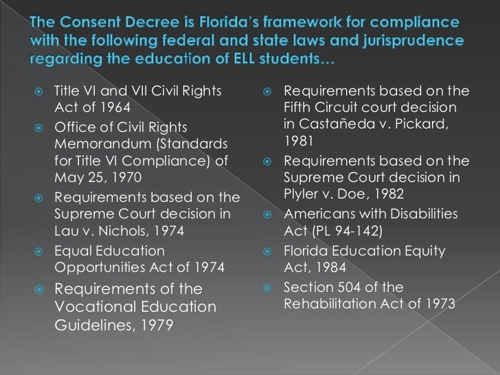 Florida consent decree florida consent decree prezi